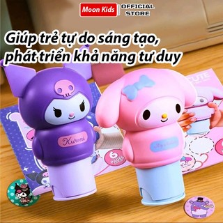 Đồ chơi con dấu sticker dễ thương cho bé, máy đóng dấu sticker tặng kèm 100 nhãn dán