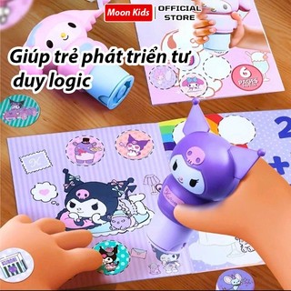 Đồ chơi con dấu sticker dễ thương cho bé, máy đóng dấu sticker tặng kèm 100 nhãn dán