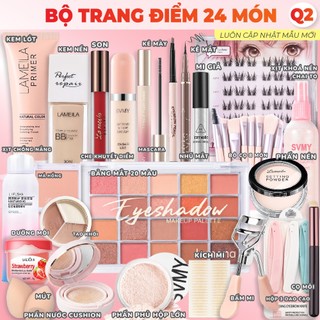 Bộ Trang Điểm Đầy Đủ Bộ Makeup /Trang Điểm Cá Nhân /Trang Điểm Đi Tiệc / Set Trang Điểm 12-27 Món Kem Nền, Phấn Phủ, Son