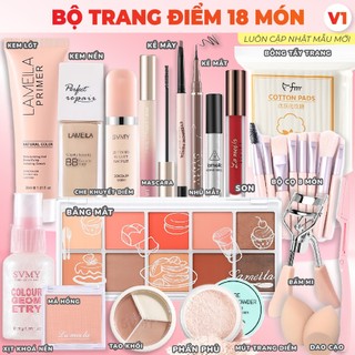 Bộ Trang Điểm Đầy Đủ Bộ Makeup /Trang Điểm Cá Nhân /Trang Điểm Đi Tiệc / Set Trang Điểm 12-27 Món Kem Nền, Phấn Phủ, Son