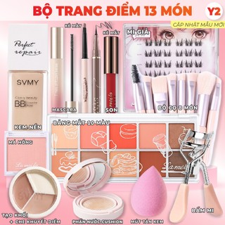 Bộ Trang Điểm/Set Trang Điểm/Bộ Makuep Đầy Đủ Nước Tẩy Trang + Kem Nền + Kem lót+ Phấn Phủ + Son...
