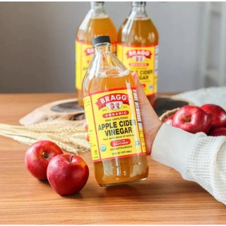 Combo 2 Giấm Táo Hữu Cơ Bragg 473ml – Lên Men Tự Nhiên, Chưa Lọc