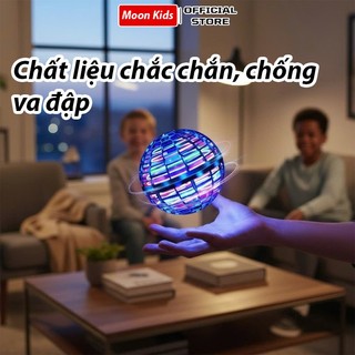 Quả cầu ma thuật boomerang phát sáng và tự quay lại vị trí ném, đồ chơi bóng bay UFO giải trí cho bé