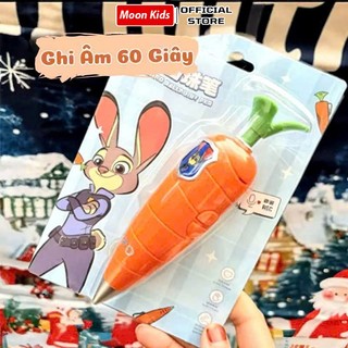 Bút Cà Rốt Thỏ Judy Có Chức Năng Ghi Âm Giọng Nói Dễ Thương - Bút Ngòi 0.5mm Cho Bé Học Tập
