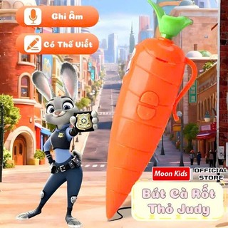 Bút Cà Rốt Thỏ Judy Có Chức Năng Ghi Âm Giọng Nói Dễ Thương - Bút Ngòi 0.5mm Cho Bé Học Tập