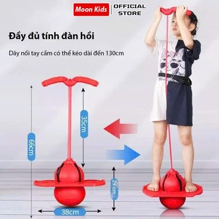 Bóng nhảy thể thao có tay cầm chịu lực, đồ chơi bật nhảy vận động ngoài trời cho bé và người lớn