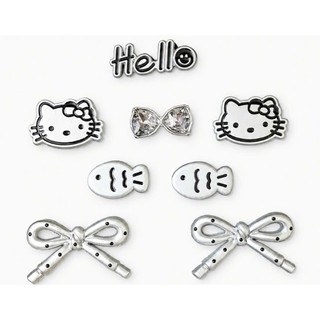 [ĐỘC QUYỀN] - Set charm Hello Kitty bạc 8 món newtrend phụ kiện mới