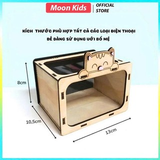 Hộp chiếu phim hologram 3d cho bé bằng gỗ