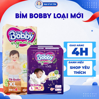 [Chính Hãng] Tã Quần Bobby Organic Bề Mặt Cotton Hữu Cơ Siêu Mỏng Chống Tràn Ngừa Hăm Cho Da Bé