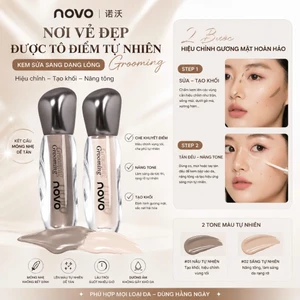 KEM TẠO KHỐI & NÂNG TONE NOVO Hiệu chỉnh gương mặt tự nhiên chỉ với 2 bước đơn giản 6426