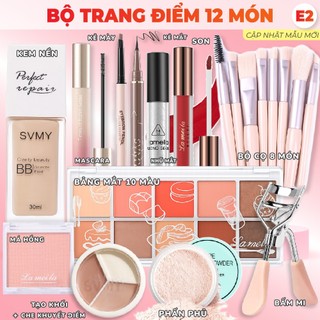 Bộ Trang Điểm/Set Trang Điểm/Bộ Makuep Đầy Đủ Nước Tẩy Trang + Kem Nền + Kem lót+ Phấn Phủ + Son...