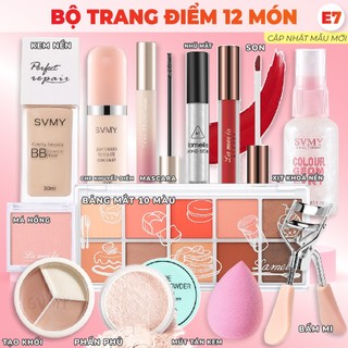 Bộ Trang Điểm/Set Trang Điểm/Bộ Makuep Đầy Đủ Nước Tẩy Trang + Kem Nền + Kem lót+ Phấn Phủ + Son...