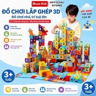 Đồ Chơi Lắp Ghép Khối Xây Dựng 3D Thông Minh 150 Chi Tiết,  Mô Phỏng 3D Nhiều Chi Tiết Rèn Tư Duy Cho Bé