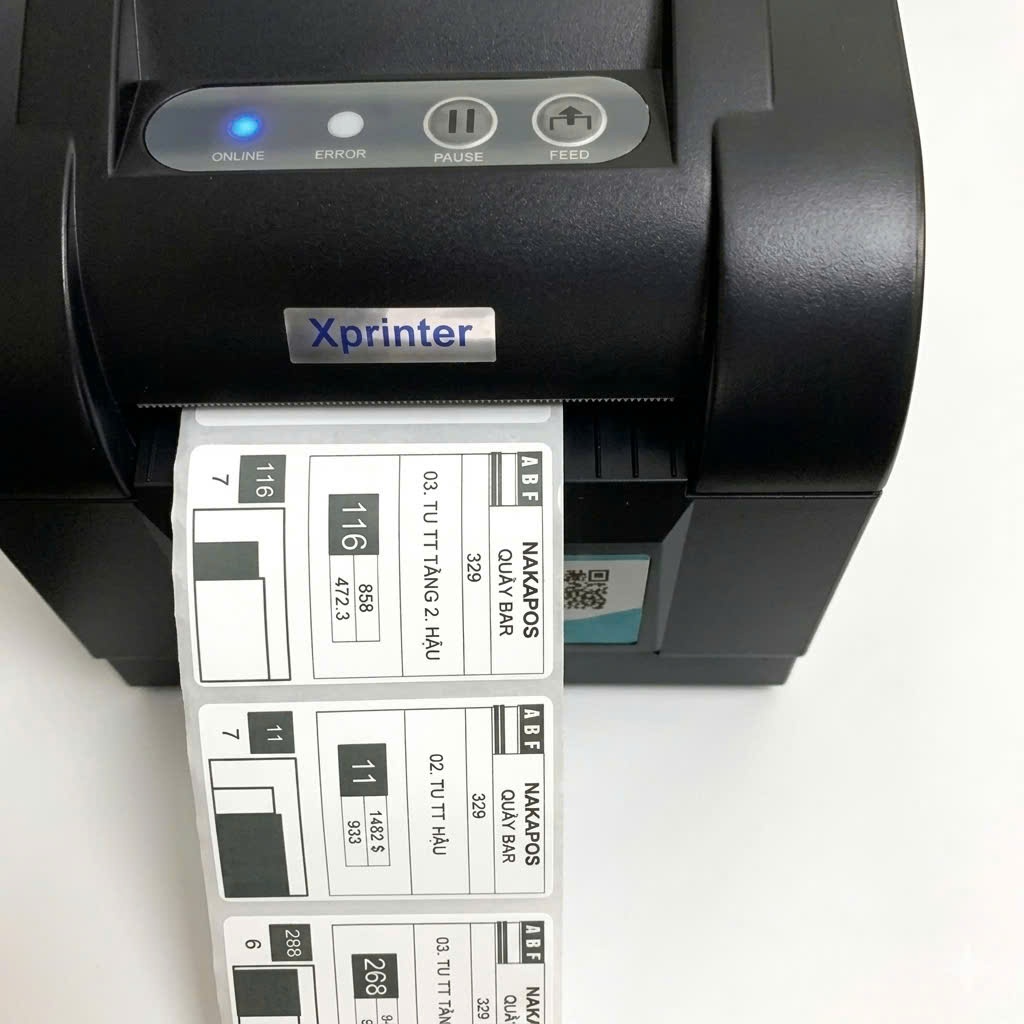 Cuộn 700 Tem decal nhiệt 60x40mm Giấy in mã vạch 6x4 dùng in tem phụ 40x60 dán gỗ nội thất  60*40 Máy CNC giấy in nhiệt