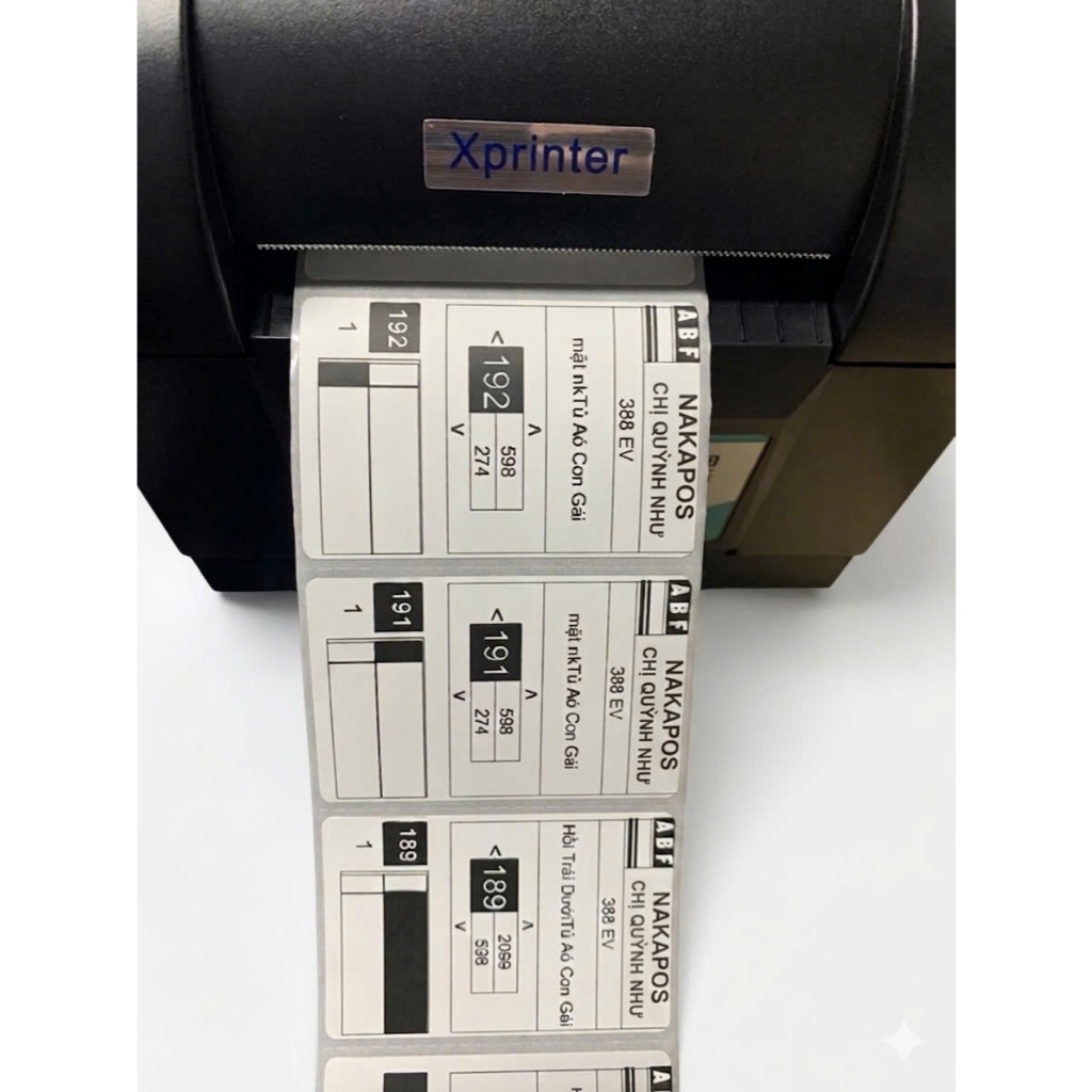 Tem cân điện tử siêu thị 58x40mm tem trà sữa 58*40 tem mã vạch 5.8x4 5,8x4dán ly cốc thùng bao túi bịch decal giấy nhiệt