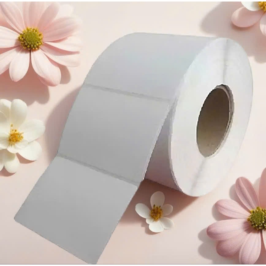 [COMBO 10 CUỘN] Tem nhiệt in mã vạch 58x40 cân điện tử siêu thị 5.8x4 trà sữa in giá rau củ thịt 58*40 60x40 giấy nhiệt
