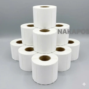 Tem nhiệt in mã vạch 58x40 cân điện tử siêu thị 5.8x4 trà sữa in giá rau củ thịt 58*40 60x40 giấy nhiệt