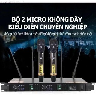 Micro Không Dây UGX 39 PLUS, Độ Nhạy Cao, Micro Chống Hú Rít, Hỗ Trợ Giọng Hát Tối Đa, Có Khả Năng Lọc Âm, Chống Hú Tốt