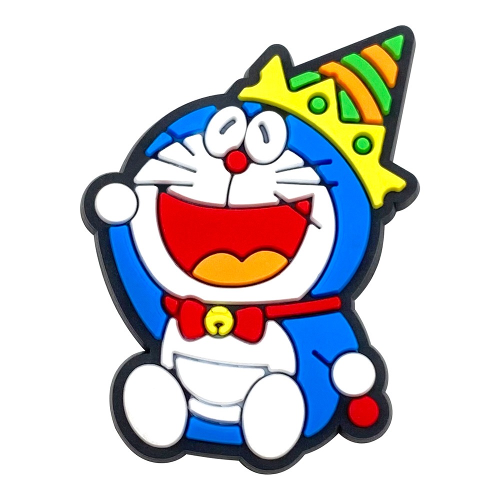 Set charm gắn dép cross DORAEMON, Nút gắn sticker dép cross trang trí cham 2D hoạt hình CROSS TREND