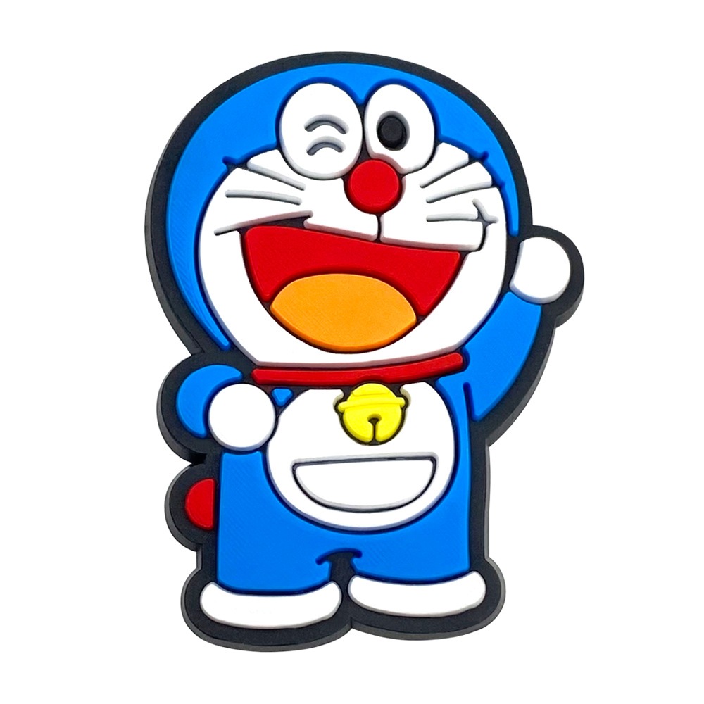 Set charm gắn dép cross DORAEMON, Nút gắn sticker dép cross trang trí cham 2D hoạt hình CROSS TREND