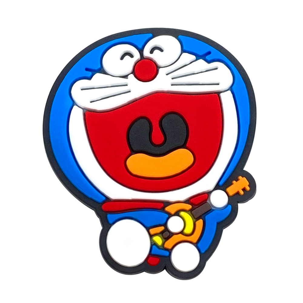 Set charm gắn dép cross DORAEMON, Nút gắn sticker dép cross trang trí cham 2D hoạt hình CROSS TREND