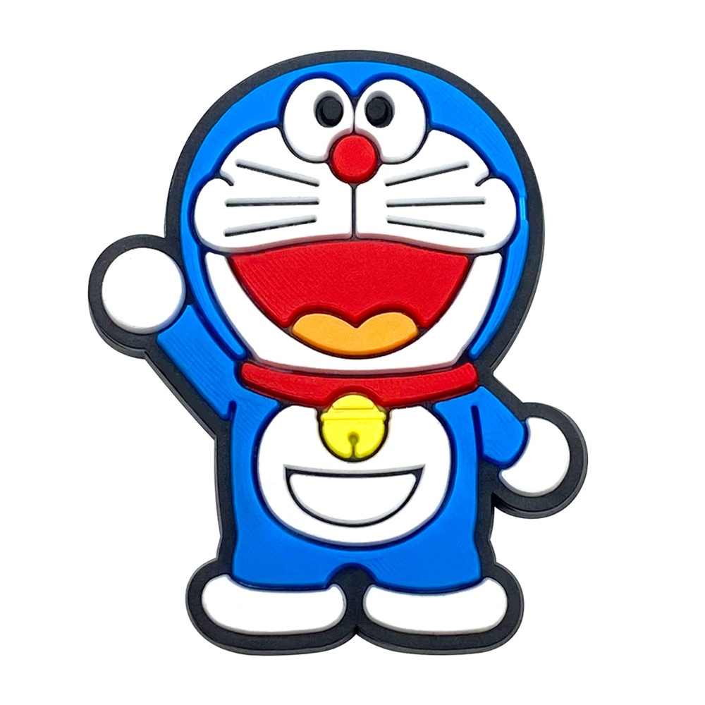 Set charm gắn dép cross DORAEMON, Nút gắn sticker dép cross trang trí cham 2D hoạt hình CROSS TREND