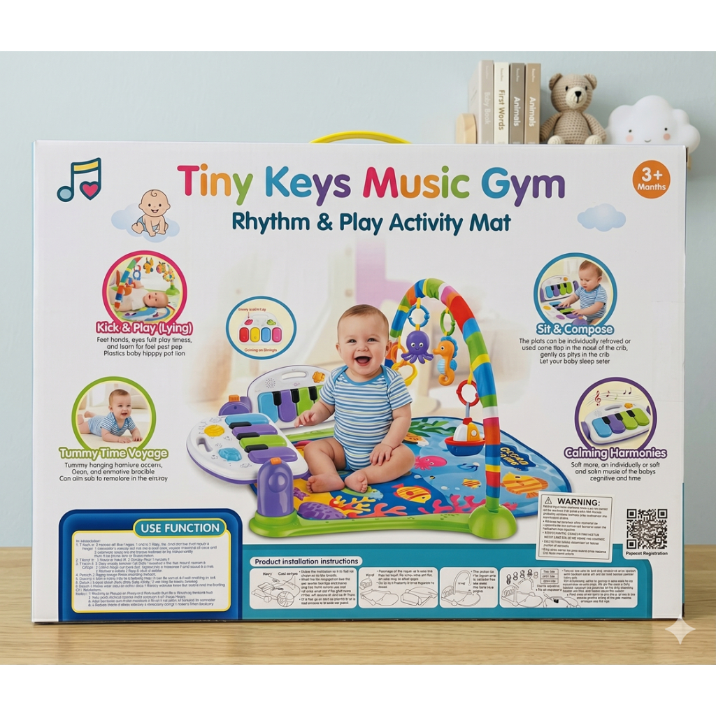 Đồ chơi đầu đời cho bé - Thảm Nhạc Piano HOT cho bé 3 Tháng – 2 Tuổi