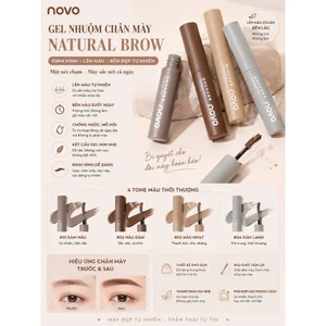 GEL NHUỘM CHÂN MÀY NOVO , Natural Brow – Cho đôi mày sắc nét tự nhiên cả ngày 5883