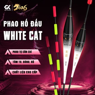 Phao Hố Đấu Mèo Trắng Tự Cân Phao Câu Đài Nano Tăm To 5 Nấc Chiều Dài 50-60cm Phao Câu Cá Cao Cấp