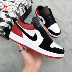 Giày Thể Thao JD1 Low Black Toe Nam nữ bản đẹp hàng S.cấp Full Box