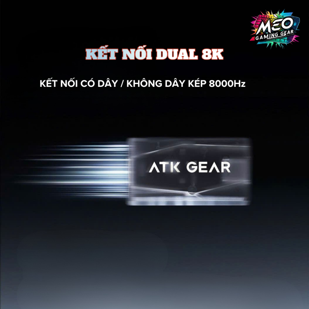 Chuột Gaming Không Dây ATK Y9 ProMax | Ultimate 2.0 - PAW3950 Ultra, MCU: NORDIC 54L15, Dual 8K, 55G | BigBuy360 - bigbuy360.vn