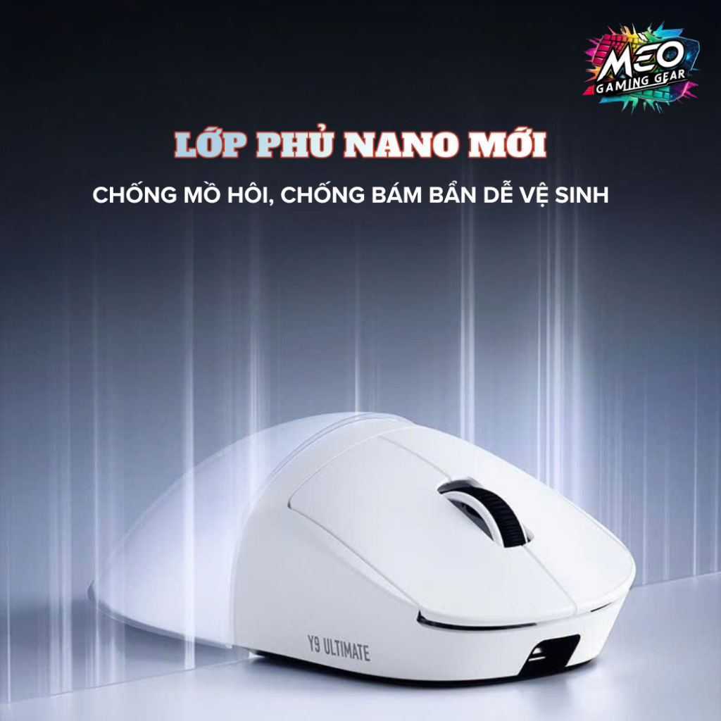 Chuột Gaming Không Dây ATK Y9 ProMax | Ultimate 2.0 - PAW3950 Ultra, MCU: NORDIC 54L15, Dual 8K, 55G | BigBuy360 - bigbuy360.vn