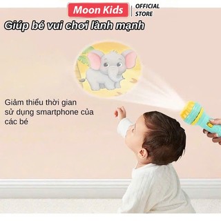 Đồ chơi đèn pin chiếu hình 24 - 80 hình đã gồm đèn - hình chiếu - sẵn pin - cho bé khám phá