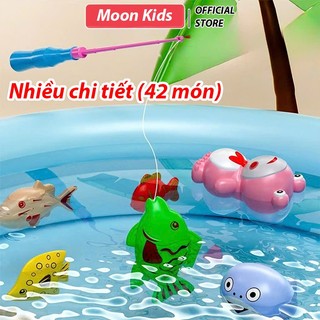 Bộ Combo Câu Cá Nhựa 42 Chi Tiết Kèm Cần Câu Và Phao Cho Bé, Đồ Chơi Mùa Hè Cho Bé