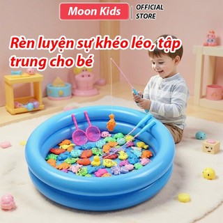 Bộ Combo Câu Cá Nhựa 42 Chi Tiết Kèm Cần Câu Và Phao Cho Bé, Đồ Chơi Mùa Hè Cho Bé