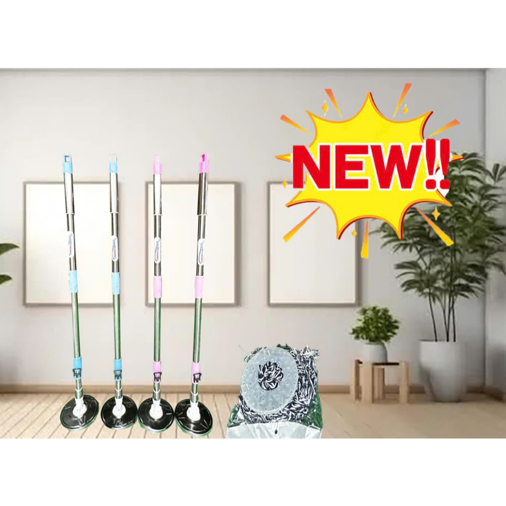 Cây lau nhà thông minh xoay 360 độ mâm INOX Siêu Nhẹ MS05