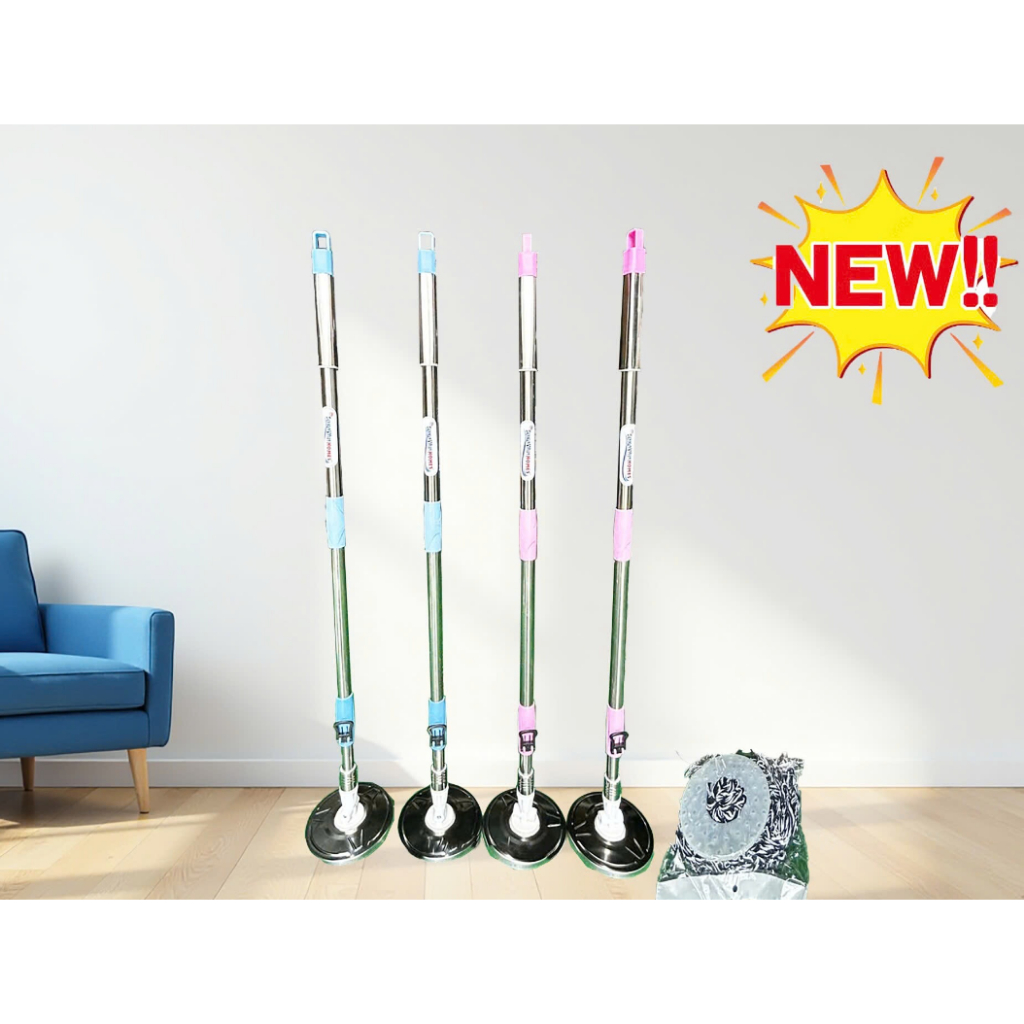 Cây lau nhà thông minh xoay 360 độ mâm INOX Siêu Nhẹ MS05