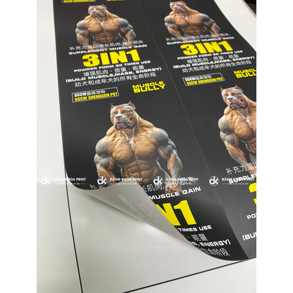 [IN HỎA TỐC] In Tem Nhãn Decal Dán Theo Yêu Cầu | Decal Giấy, Decal Nhựa, Trong, Decal Kraft, Hologram 7 màu , Thiếc Bạc