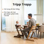 【Đón Hè Ưu Đãi】 Ghế Ăn Dặm Tripp Trapp Công Thái Học Đa Năng Cho Bé Từ 6 Tháng Tuổi | Stokke Tripp Trapp — ảnh 2