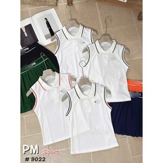 Sét thể thao áo sát nách viền kèm chân váy ly