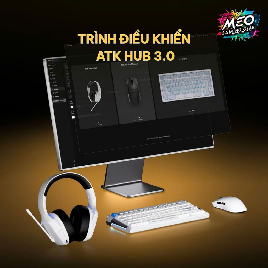 Chuột Gaming Không Dây ATK X1v2 Utramax | Ultimate - PAW3950 Ultra, MCU: NORDIC 54L15, Dual 8K, 55G | BigBuy360 - bigbuy360.vn