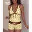 BIGSIZE - Sẵn S Bikini Butter Polka Trendy Cổ Yếm Chấm Bi