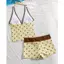 BIGSIZE - Sẵn S Bikini Butter Polka Trendy Cổ Yếm Chấm Bi