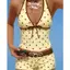 BIGSIZE - Sẵn S Bikini Butter Polka Trendy Cổ Yếm Chấm Bi