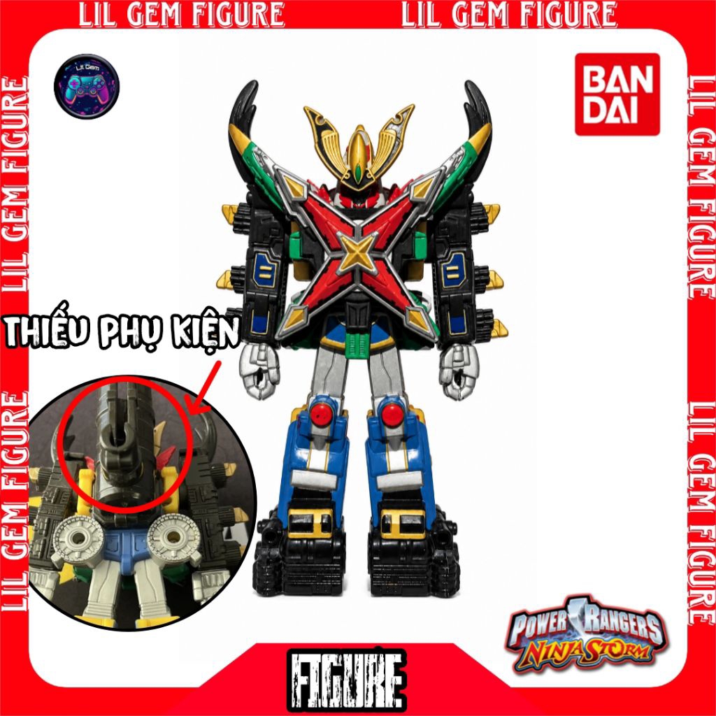MÔ HÌNH NHÂN VẬT Power Rangers Ninja Storm Hurricane Megazord Bandai ...