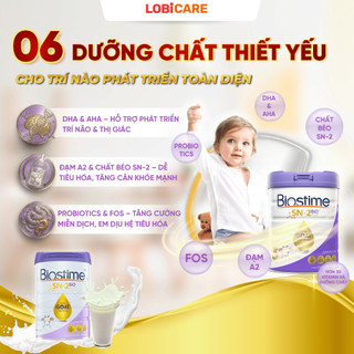 Combo 2 Lon Sữa Dê Biostime Ultra Goat [DATE 2027] Tiêu Hóa Khỏe Mạnh, Sữa Bột Ultra Goat Tăng Hấp Thu Cho Bé