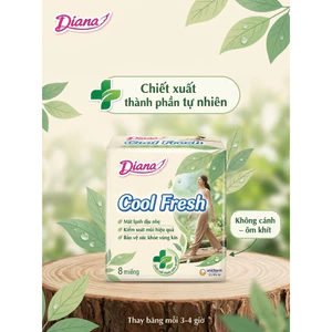 ❄️ BSV DIANA SIÊU THẤM COOL FRESH (MẶT LƯỚI - SIÊU MỎNG - KHÔNG CÁNH) - HỘP 8 MIẾNG