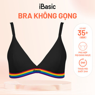 Áo ngực Bralette Rainbow Cotton USA iBasic mút mỏng tam giác lưng sọc BRAY117A, BRAY117B