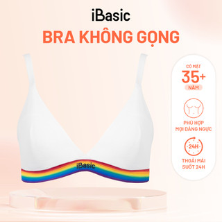 Áo ngực Bralette Rainbow Cotton USA iBasic mút mỏng tam giác lưng sọc BRAY117A, BRAY117B