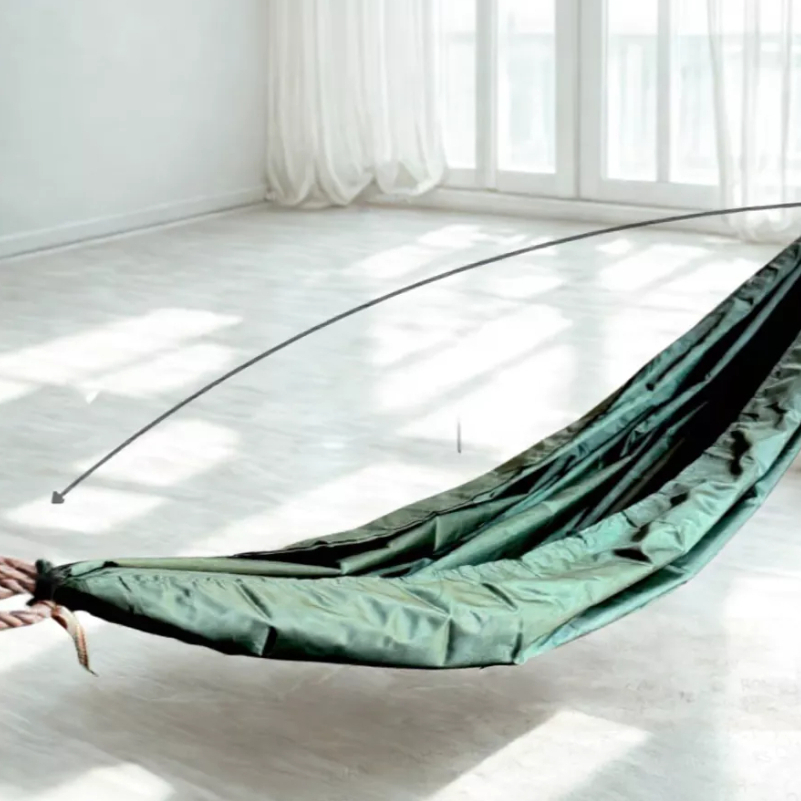 Võng dù dã ngoại loại nhỏ gọn, 2 lớp, Võng nằm mát , võng chắc chắn